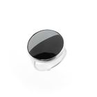Image 1 of Silver ring with onyx and hematite