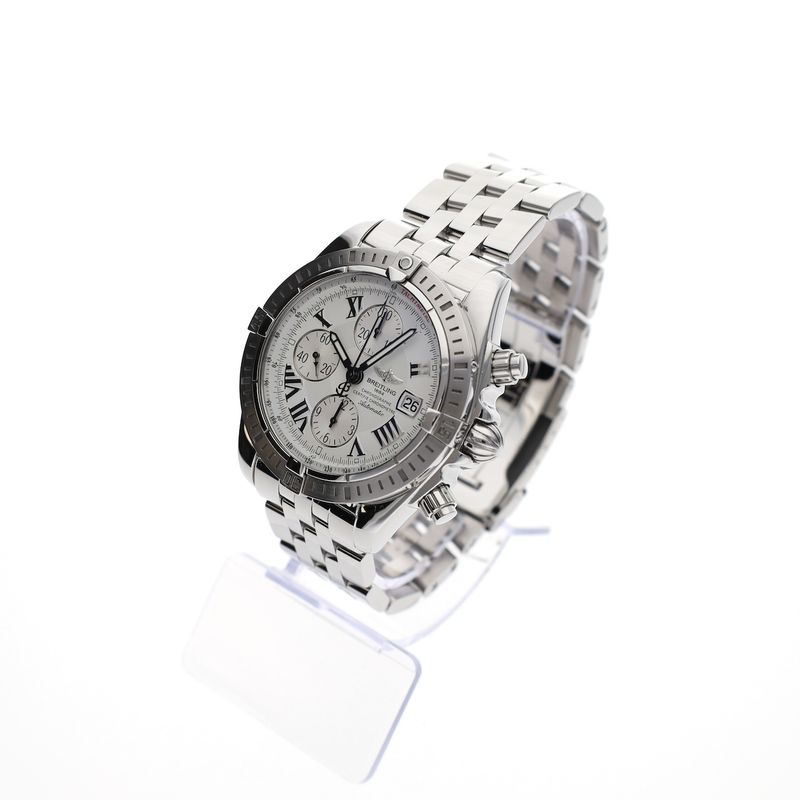 Image 2 of Breitling Chronomat Evolution 'White' A13356; Chronograph men's watch