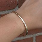 Image 2 of Gold smooth slave bracelet | Ø 60 mm