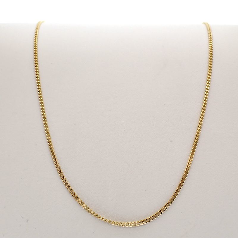 Image 1 of Gold gourmet link chain; 64 cm