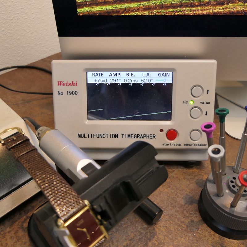 Image 21 of Cartier Tank Vermeil; Vintage mechanical women's watch