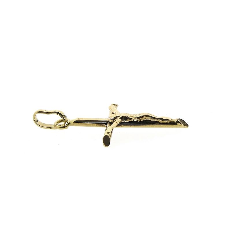 Image 5 of Gold pendant of a cross with corpus