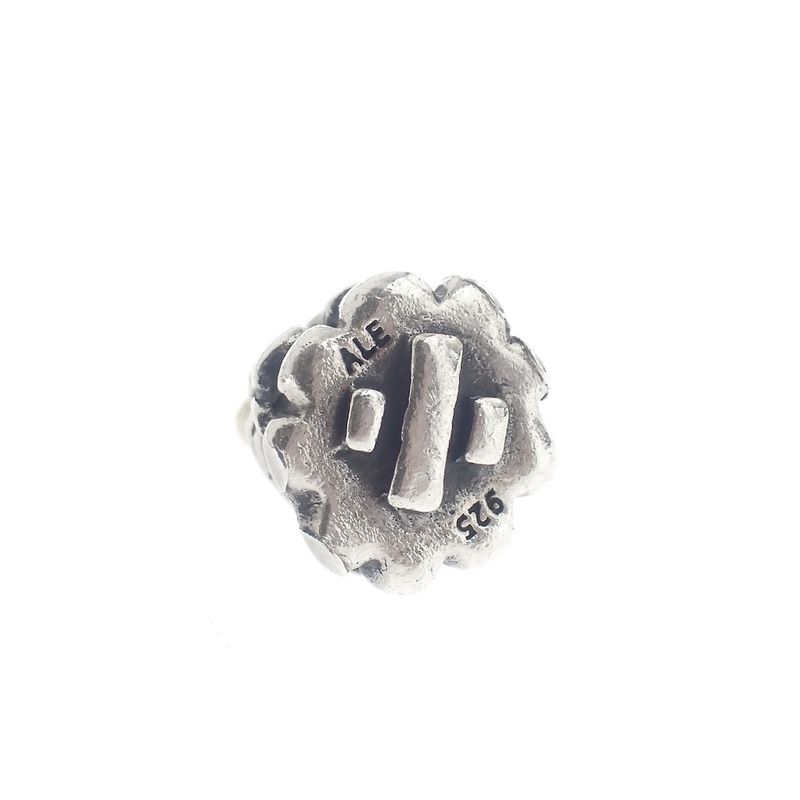 Image 6 of Pandora charm; Silver with gold; Christmas tree