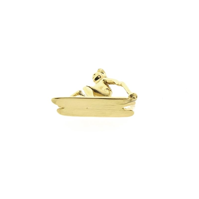 Image 7 of Gold pendant of a skier