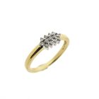 Image 1 of 18-karat gold ring with pavé settings and diamonds | 0.09 ct.