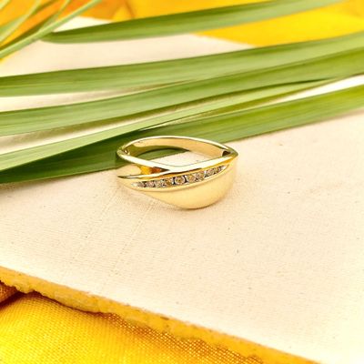 Image 2 of Gold Ring with Zirconia