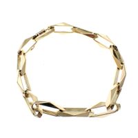 Solid gold closed forever bracelet | 21 cm