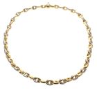 Image 2 of 18K Two-tone gold link necklace | 45 cm