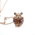 Image 4 of Pandora anchor link necklace with panther pendant; Rose gold plated; | 50 - 60 cm