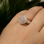 Image 9 of White gold cocktail ring with diamonds; 0.62 ct.