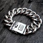 Image 7 of Silver Buddha to Buddha bracelet; Chain XL | 21 cm