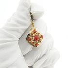 Image 8 of Gold pendant with blood coral