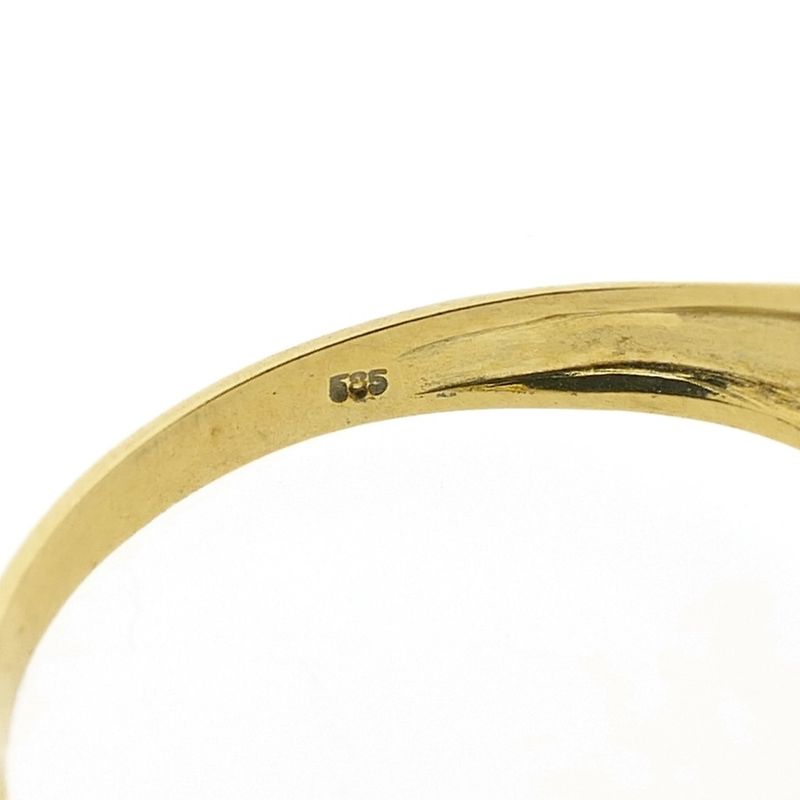 Image 8 of Gold ring with hand and diamond | 0.005 ct.