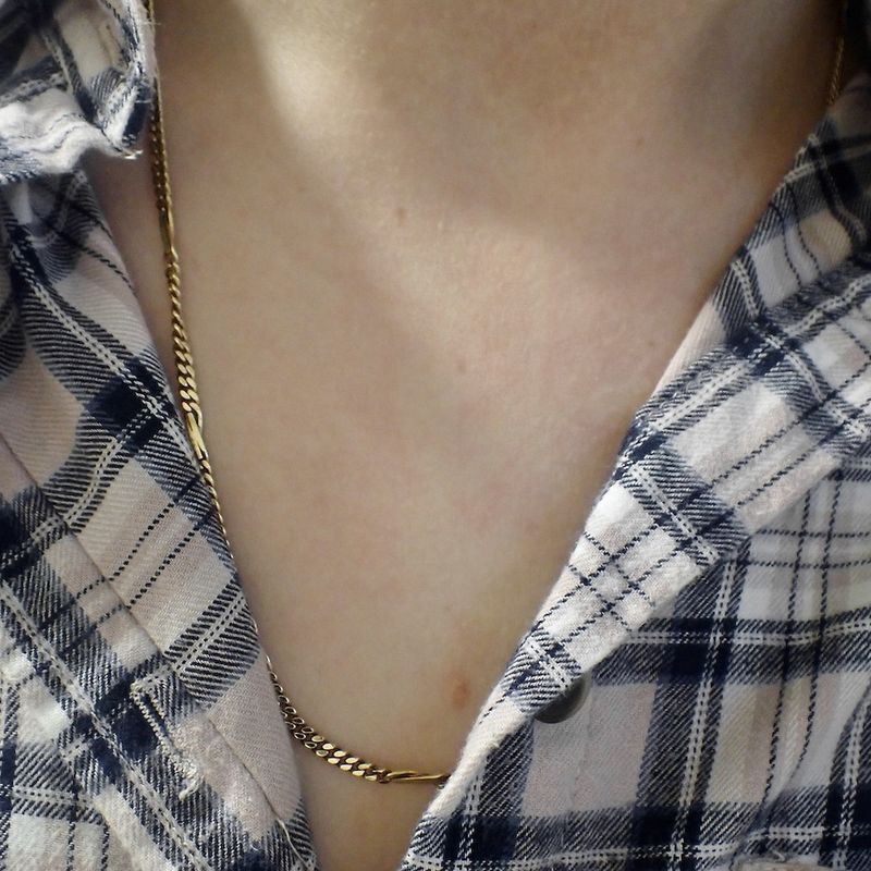 Image 6 of Golden fantasy link chain | 55.5 cm