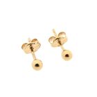 Image 6 of Rose gold stud earrings | Round button