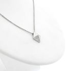 Image 8 of Silver diamond pendant with zirconia