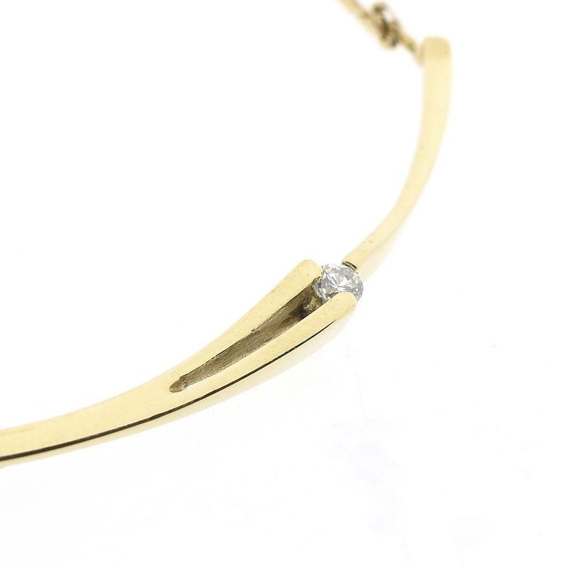 Image 8 of Gold cobra link necklace with fixed pendant | 41.5 cm