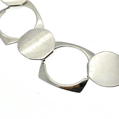 Image 2 of Silver unique link bracelet | 20 cm