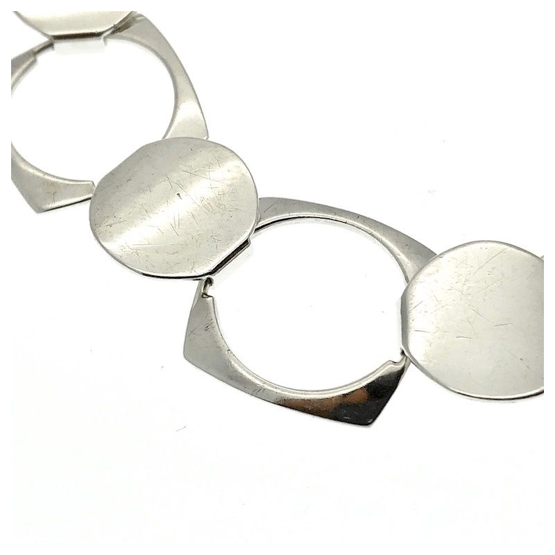 Image 2 of Silver unique link bracelet | 20 cm