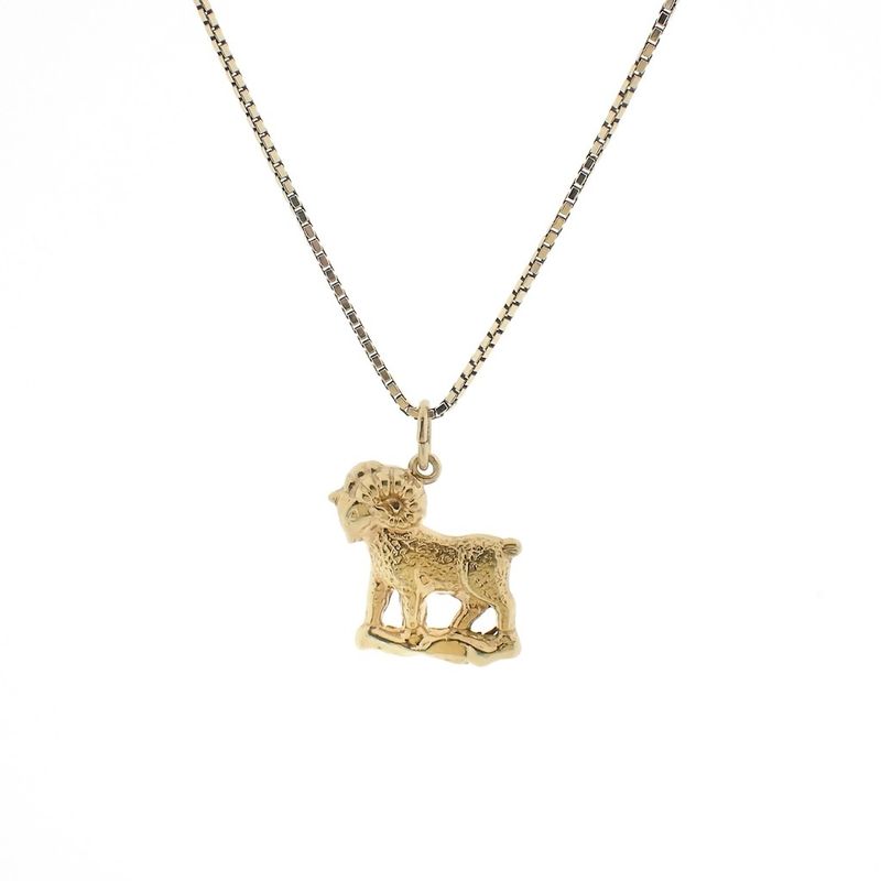 Image 4 of Gold pendant of a ram