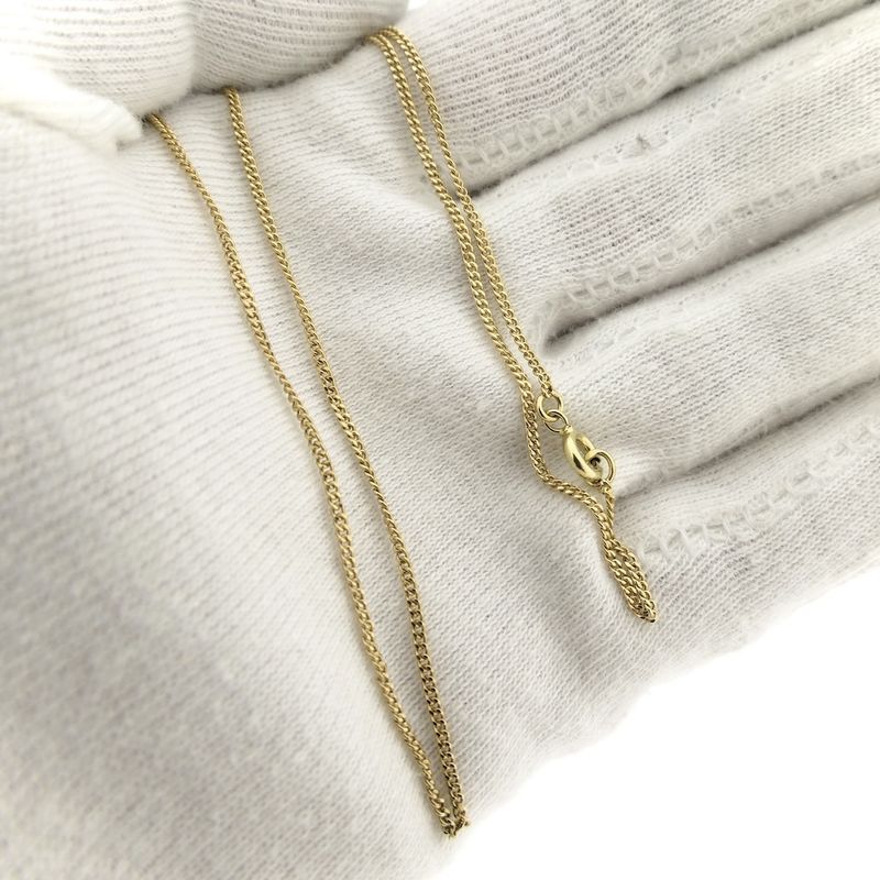 Image 7 of Gold gourmet link necklace | 41 cm