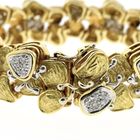 Image 3 of Two-tone gold fantasy bracelet with 0.525 ct diamond.