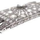 Image 4 of Unique 18 kt white gold brooch set with diamonds of approx. 4.70 ct.
