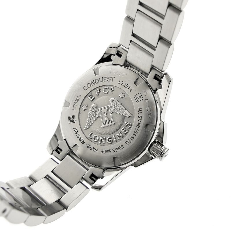 Image 15 of Longines Conquest Mother of Pearl & Diamonds L3.257.4.87.6; Ladies watch