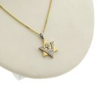 Image 7 of 18K Star of David Peace Dove Pendant with Diamond | 0.095 ct.