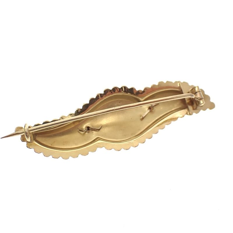 Image 4 of Antique gold brooch; Filigree