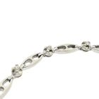 Image 6 of White gold fantasy link bracelet with diamonds; 0.24 ct.