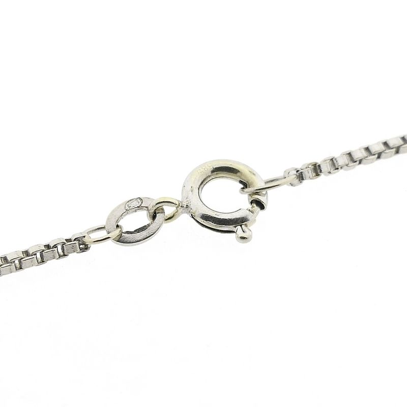 Image 4 of White gold Venetian chain | 43.5 cm