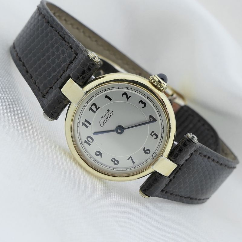 Image 6 of Cartier 'Must de Vendome' Vermeil; Ladies watch