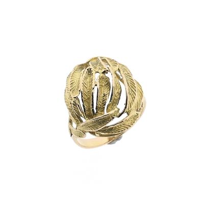 Gold ring with leaves Image 1 of Gold ring with leaves