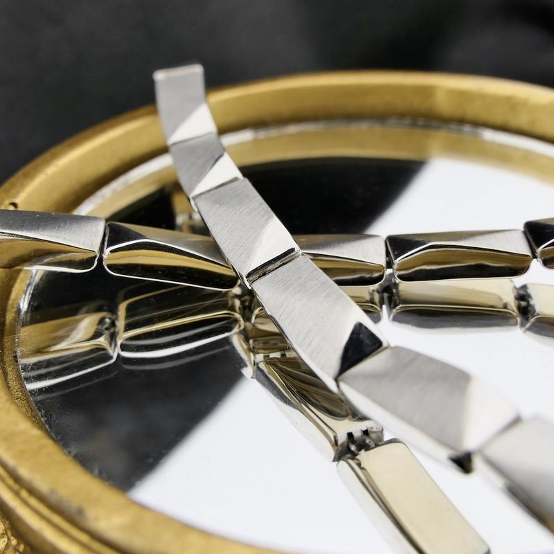 Image 2 of White gold fantasy link necklace.