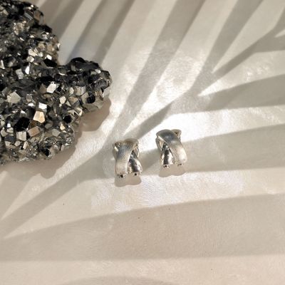 Image 2 of Silver clip-on earrings