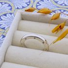 Image 2 of White gold ring with diamonds; 0.08 ct.