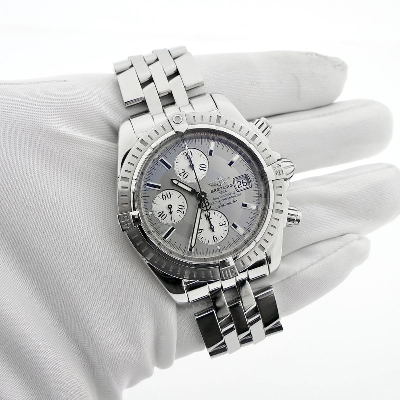 Image 12 of Breitling Chronomat Evolution 'Grey' A13356; Chronograph men's watch
