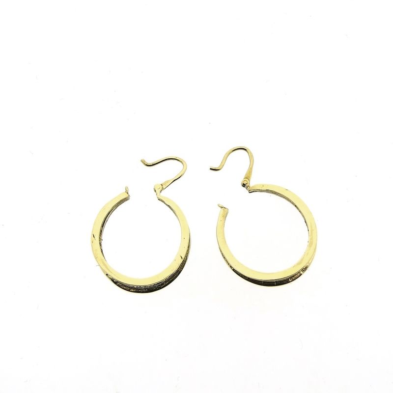 Image 4 of Vintage/antique gold hoop earrings | Ø 18.5 mm
