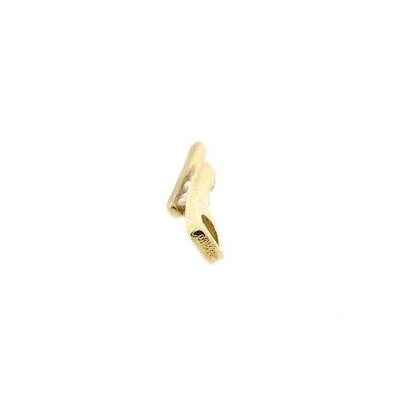 Afbeelding 6 van Gouden minimalistische hanger met diamant; 0,015 ct.