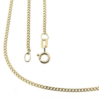 Image 1 of 8-karat gourmet link chain | 46 cm