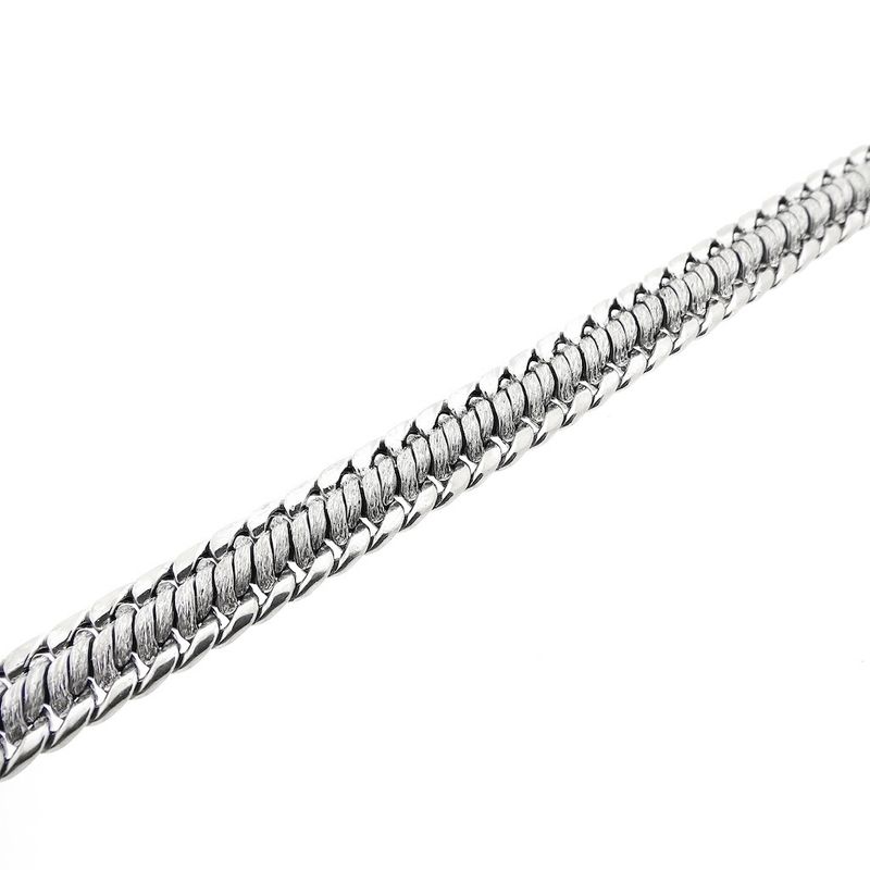 Image 8 of Exclusive white gold French gourmet bracelet | 19.5 cm