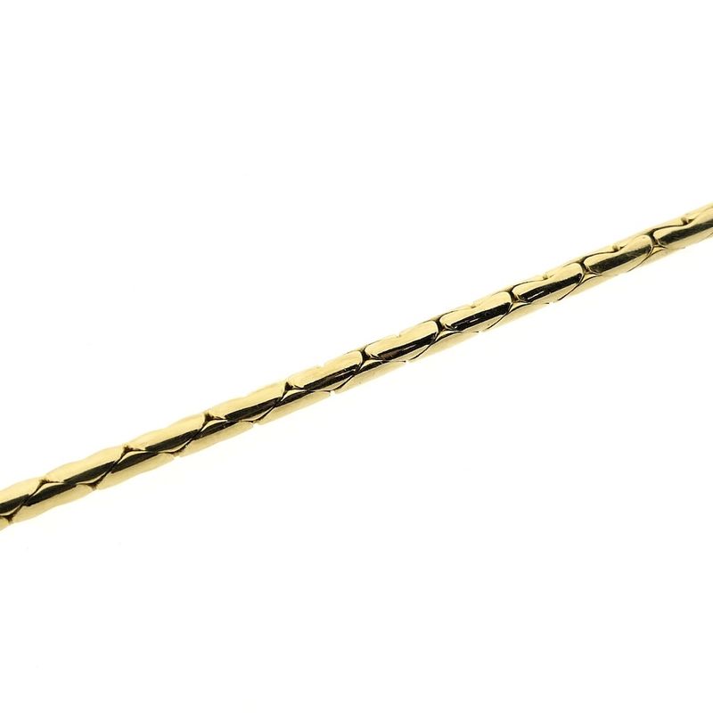 Image 5 of Two-tone gold necklace with a fixed pendant and a 0.03 ct. diamond | 43.5 cm