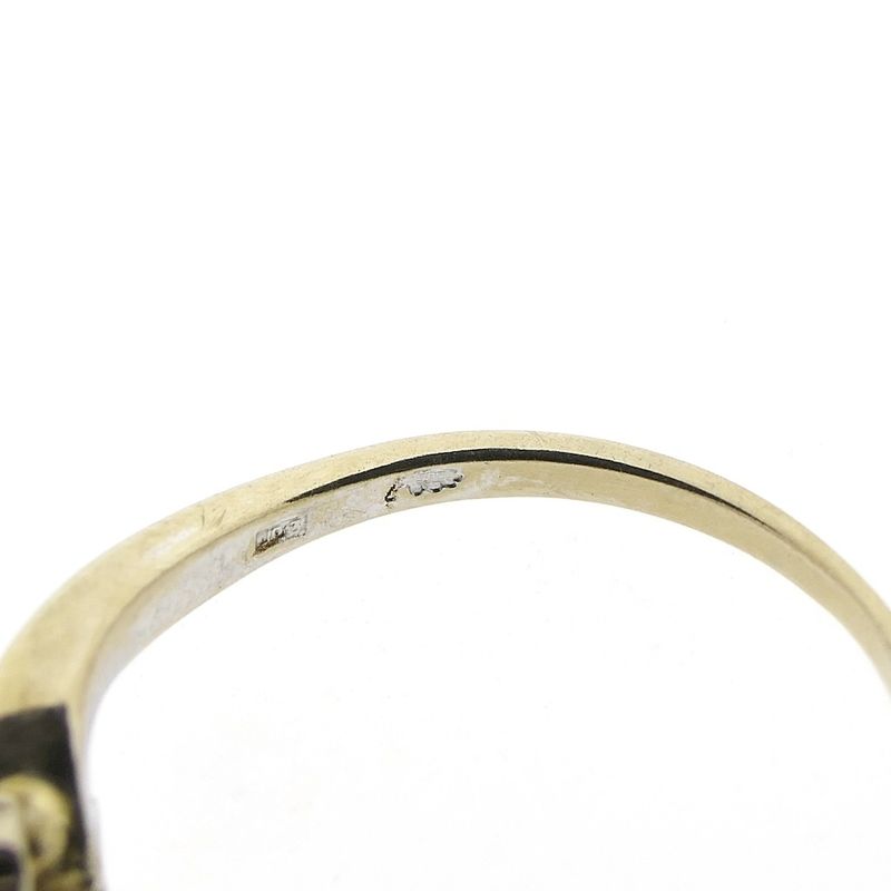 Image 6 of Gold ring with diamond; 0.20 ct. | Toi et moi