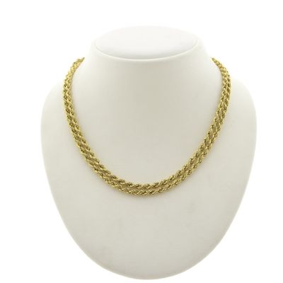 Gold twisted link chain | 40-80 cm Image 1 of Gold twisted link chain | 40-80 cm