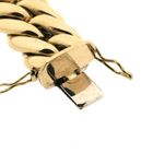 Image 7 of Wide gold gourmet link bracelet