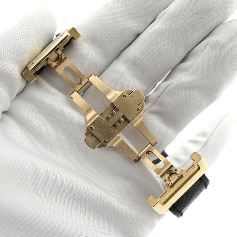 Image 11 of Cartier Santos 100 XL Automatic 2732 - W20071Y1; 18k gold watch with diamond setting