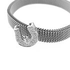 Image 11 of Steel Flex bracelet with white gold charm and diamond | 0.20 ct.