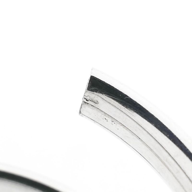 Image 6 of Silver Slave Bracelet with Pattern; Size S/M