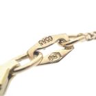 Image 7 of Gold thin gourmet link chain